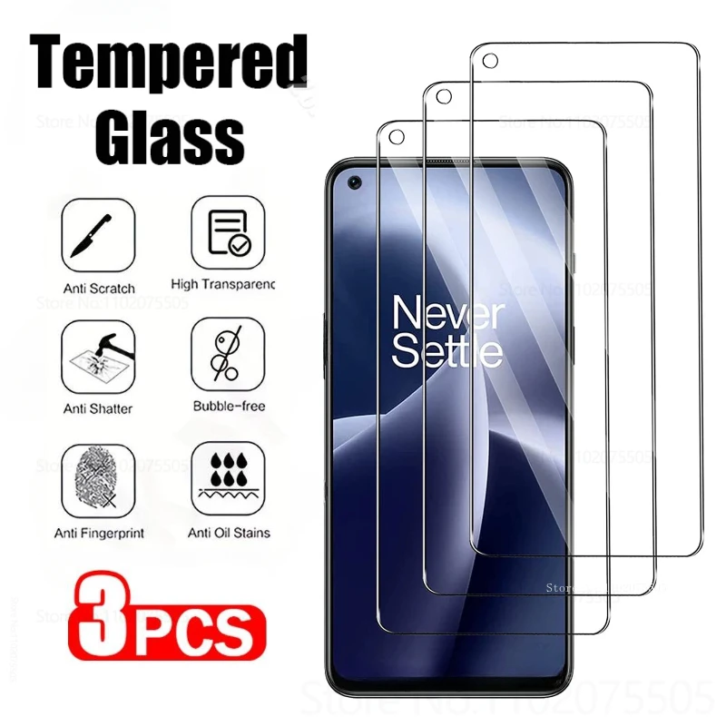 

3Pcs Tempered Glass For OnePlus 10R 10T Ace Pro 9R 9RT 9 8T 7T 7 6T Screen Protector For OnePlus Nord 3 2T CE 3 2 Lite N30 N20