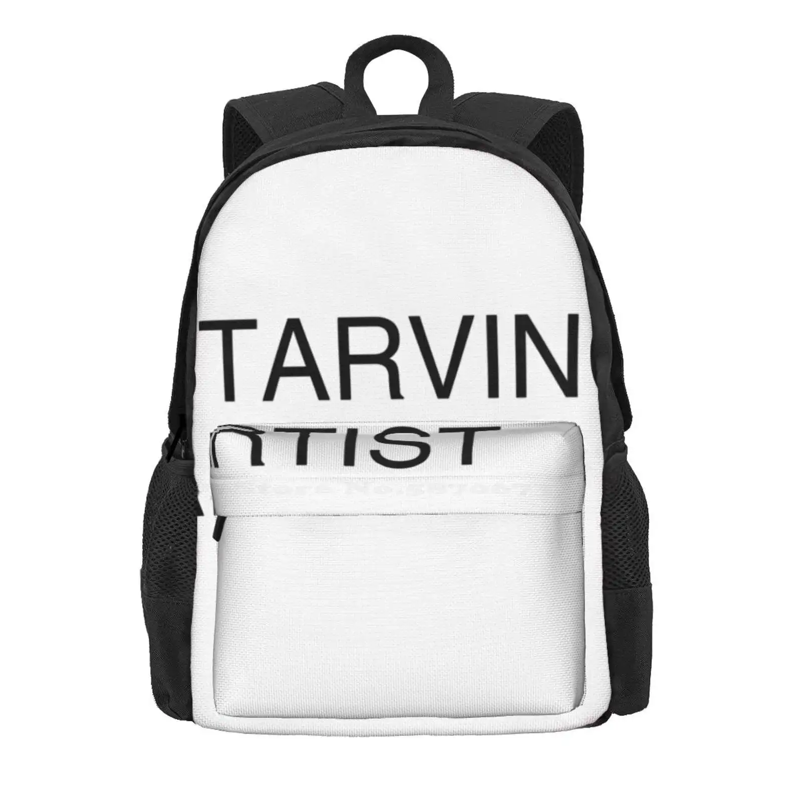 Starving Artist Statement Hot Sale Schoolbag Backpack Fashion Bags Modern Minimalist Starving Artist Line Art Poetry Poetic