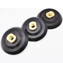 3/4/5/6/7 Inch Rubber Backer Pad For Diamond Polishing Pad Thread Hook Loop Sanding Disc Backing Holder Polisher Adapter