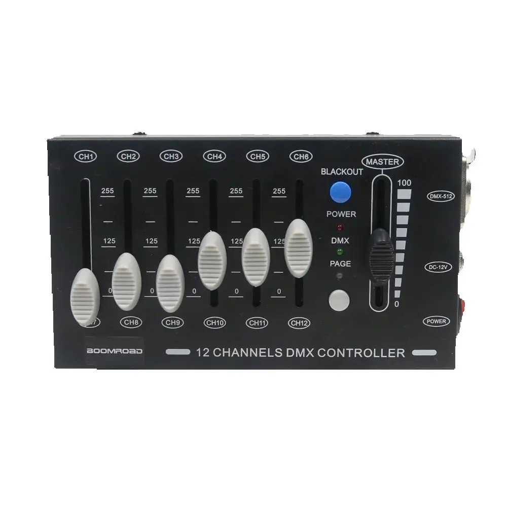 LED Mini Par Light Console para mover cabeças, controlador DMX, luz efeito discoteca, 12CH