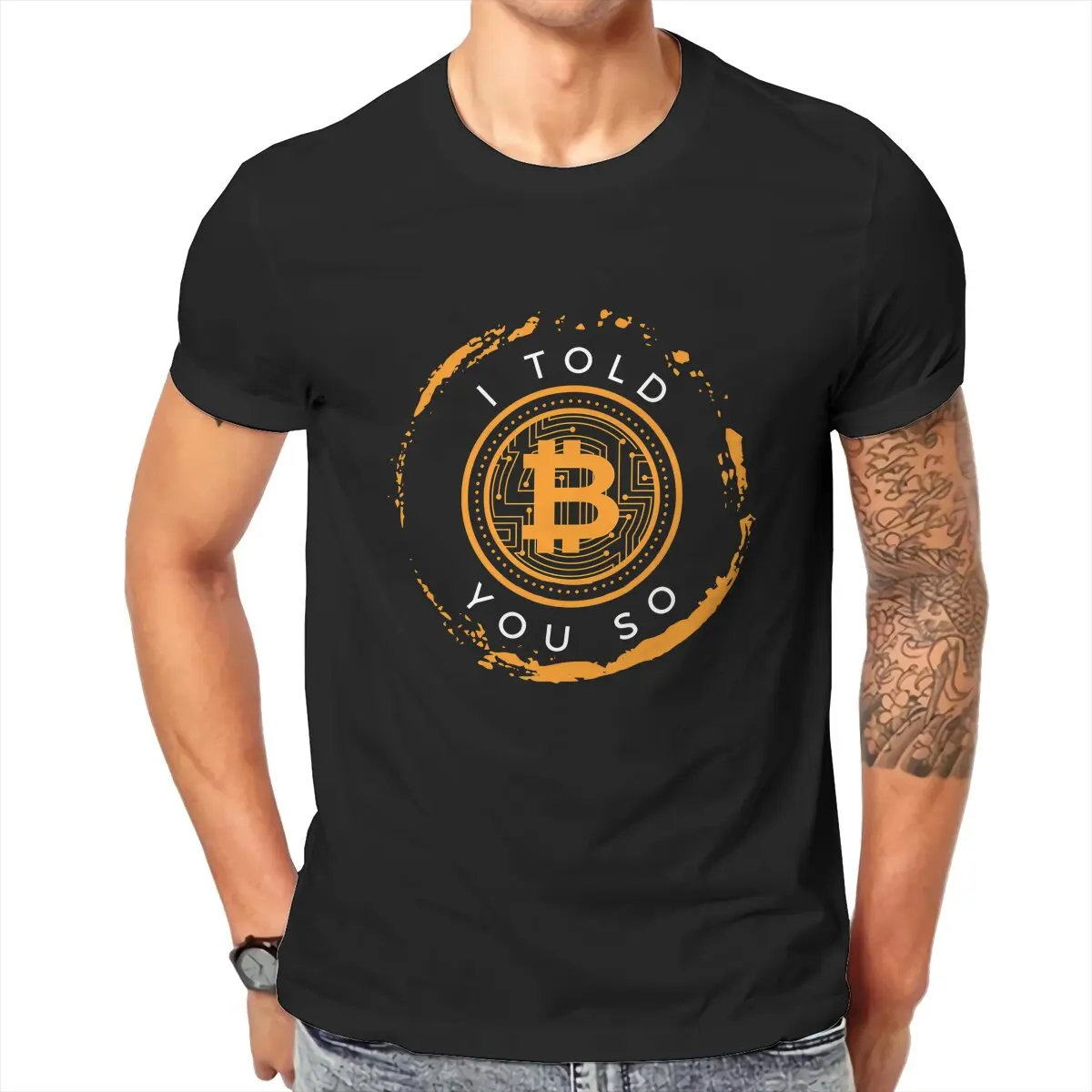Crypto Miners And Traders Awesome Style TShirt I Told You So Bitcoin Comfortable New Design Gift Clothes T Shirt Short Sleeve