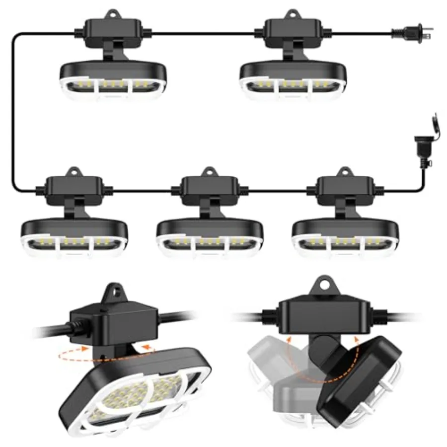 50 Feet Waterproof LED Construction String Lights