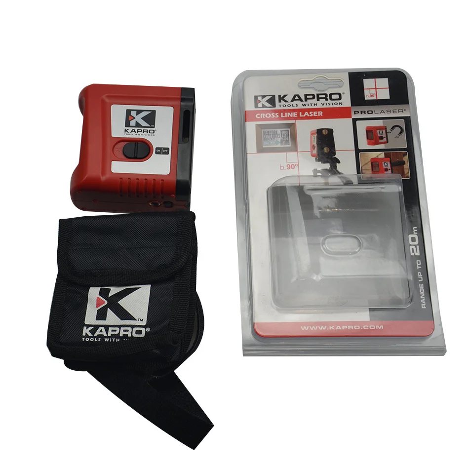 KAPRO Self-Nivelamento Laser Level Meter com Magnet Cross Beam, luz vermelha e verde, instrumento profissional, de alta precisão, 2 Line
