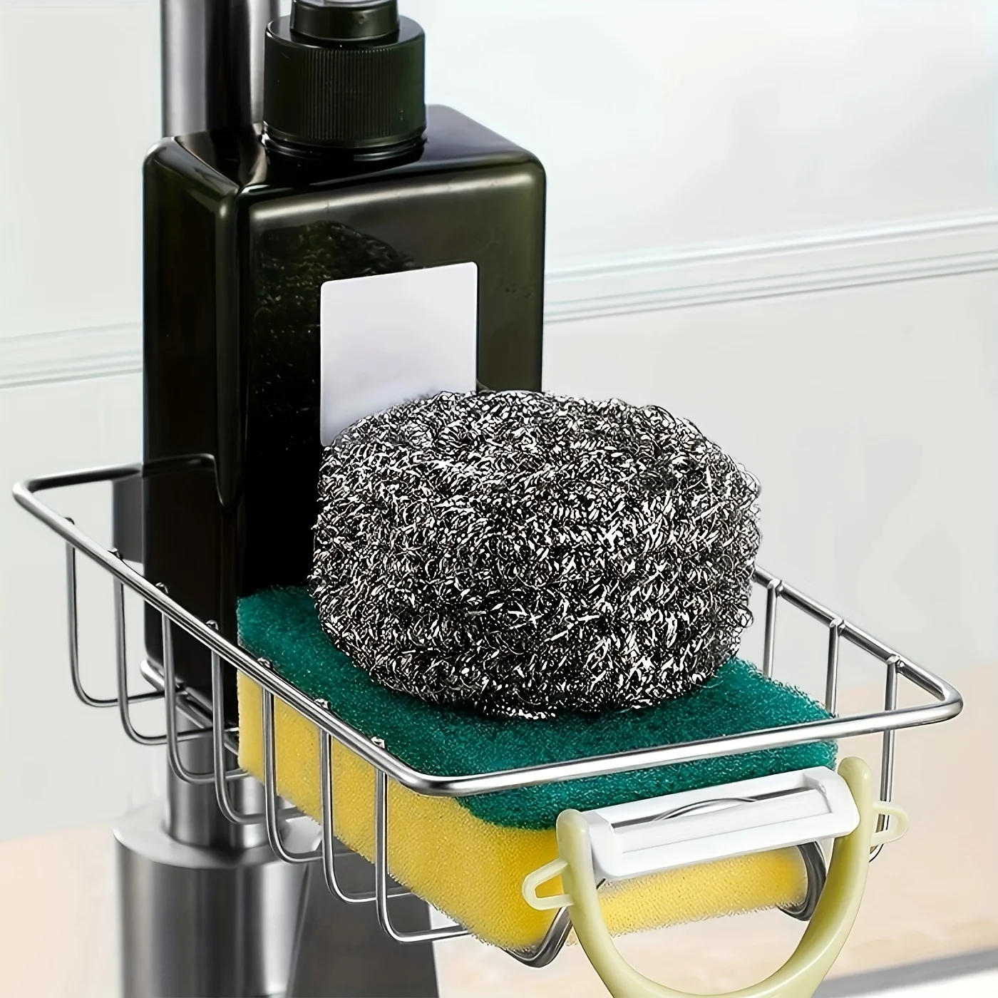 Kitchen Stainless Steel Sink Drain Rack Sponge Storage Faucet Holder Soap Drainer Towel Rack Shelf Organizer Kitchen Accessories