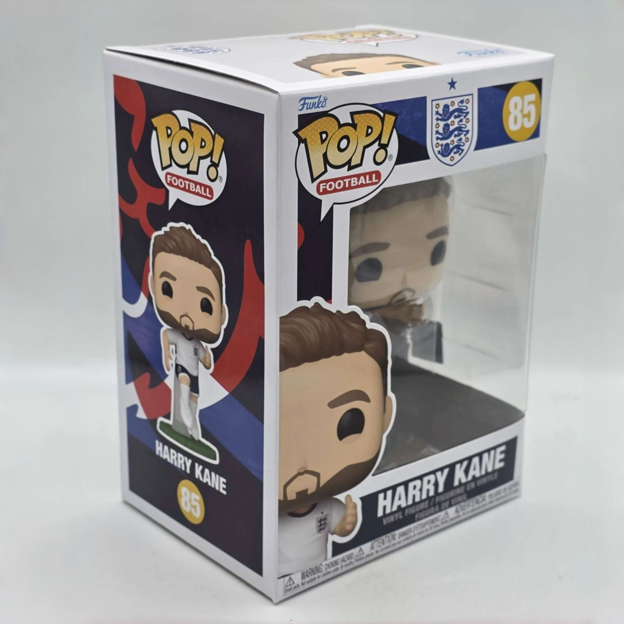 Figura de Vinilo de Harry Kane, Jugador de Fútbol Nacional de Inglaterra, Mundial de Fútbol # 85 Funko Pop Figura de Edición Limitada con Licencia Oficial para Fans del Equipo