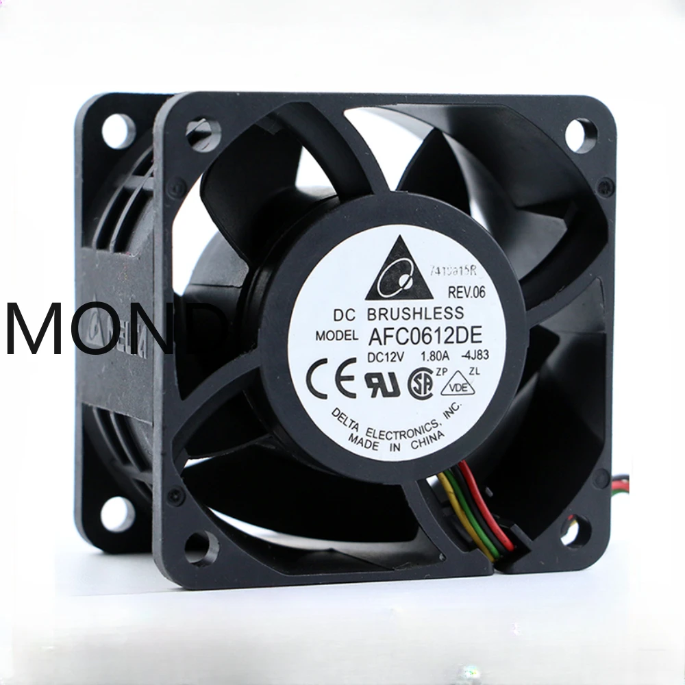 AFC0612DE Delta 6038 12V 1.80A  4-wire PWM Intelligent Speed Control High Air Volume Cooling Fan