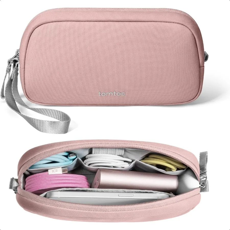 

tomtoc Electronics Organizer Travel Case Water Resistant Travel Bag Cable Organizer for entials Tech Pouch Accories Carry Stora