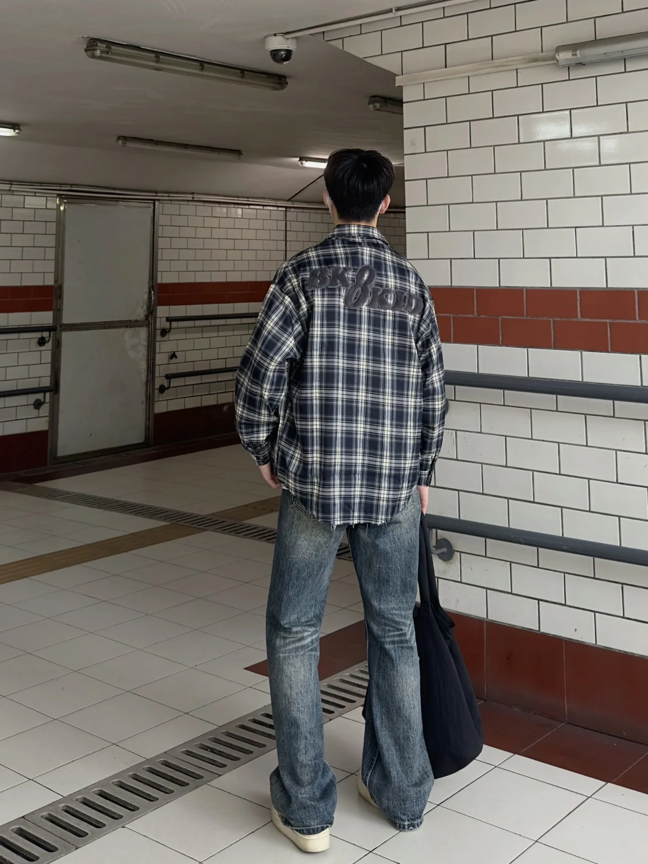 

Американский Sle Plaid Long Sve irt Свободная повседневная верхняя одежда для мужчин и женщин Осенняя новинка Sle Couple's irt