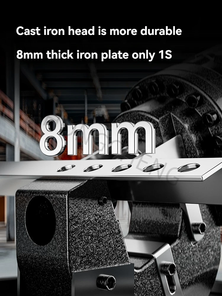 Acciaio a canale portatile, punzonatrice idraulica per punzonatrice in acciaio inossidabile, ferro angolare, punzonatrice angolare in acciaio