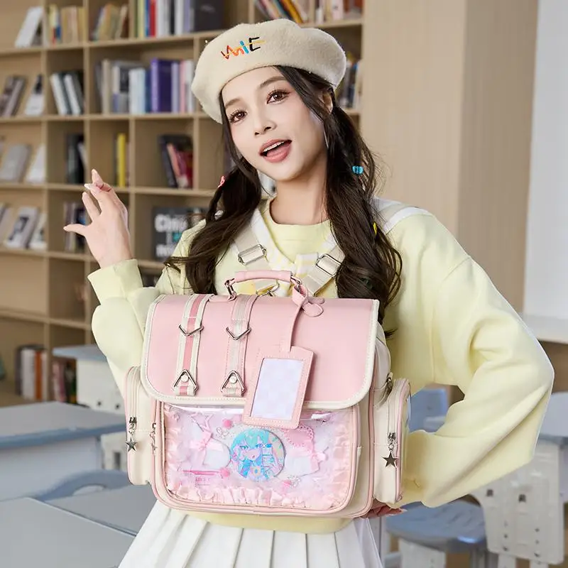 

Японская женская сумка Lta второго размера Comic-Con с болинарным слоем, флип-школьные сумки, рюкзак, большие косые сумки для еды для девочек