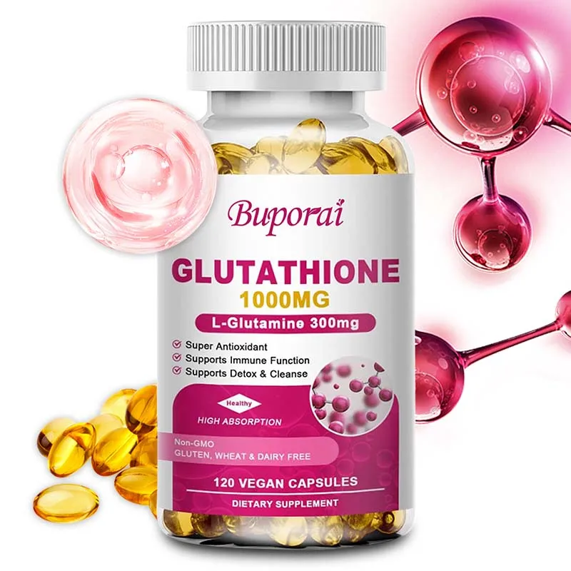 

Glutathione Capsules 1000MG - Antioxidant, Whitening, Anti-Aging, Liver Health, Natural Detoxification, Immune Support