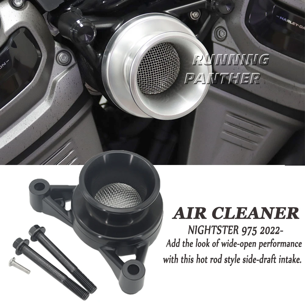 Nightster 975 Accessories Air Cleaner Intake Filter Cover Velocity Stack For Nightster 975 RH 975 Nightster 975 2022 2023