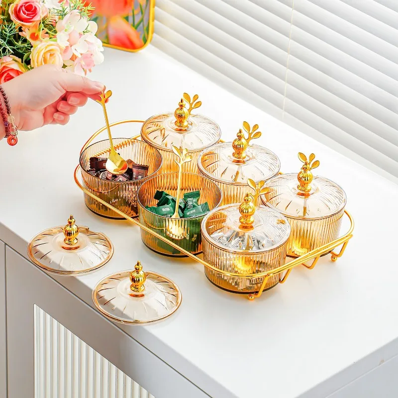 

Nordic Ins Style Light Luxury Plastic Divided Plate Snack Dish For Bar KTV Foot Bath Beauty Commercial Fruit Tray