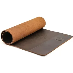Vintage Cowhide Mouse Pad with Super Large Dirt Resistant and Waterproof Strap 15w Wireless Charging Leather Computer Desk Pad