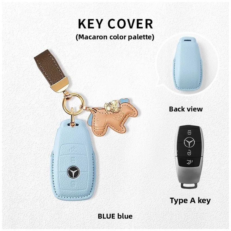 Car Key Fob Case Cover Shell For Mercedes Benz E300L GLC300L C260L A200L C200L GLB220 GLA200 Remote Key Protector Auto Accessory