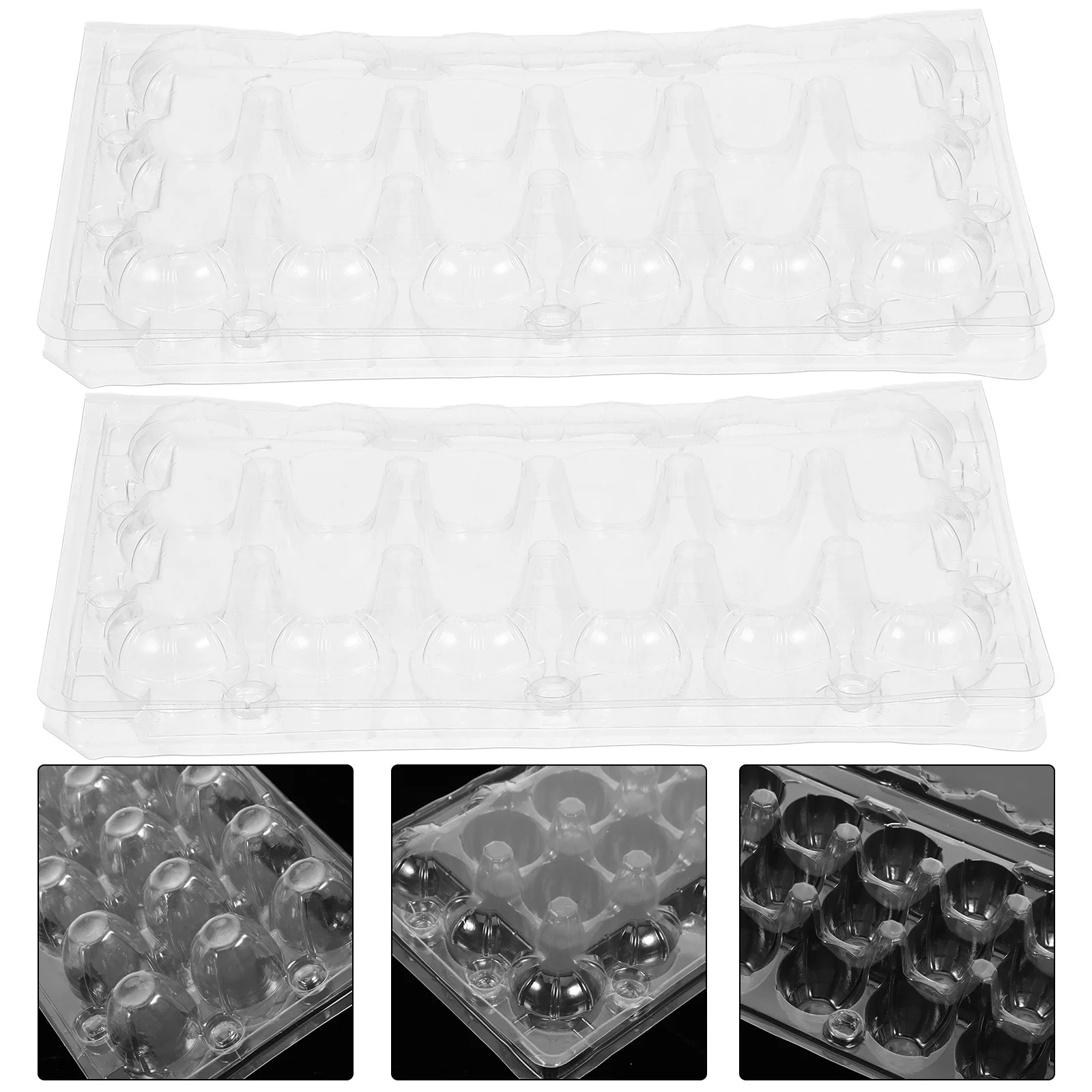 25 Pcs Quail Hen Storage Box Egg Holder with Lid Disposable Protective Racks Pvc Plastic Cartons Cheaps