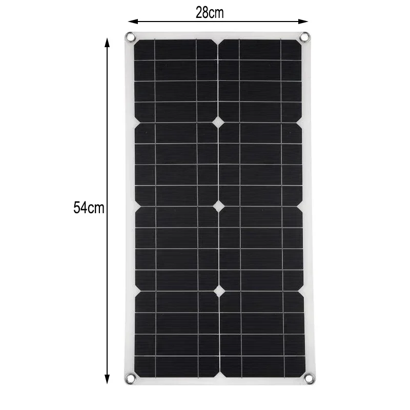 1000W Solar Panel 18V Flexible Solar Plate Dual USB 10A-150A Controller Solar Cell For Phone Camping Car RV MP3 Battery Supply