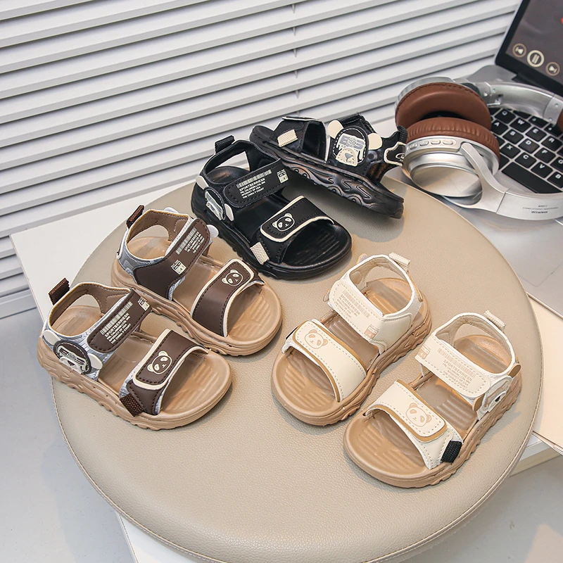Boys Beach Shoes Soft Bottom Handsome Girls Sandals Non-slip Trendy 2026 Summer New Kids Fashion Casual Sandals Comfortable