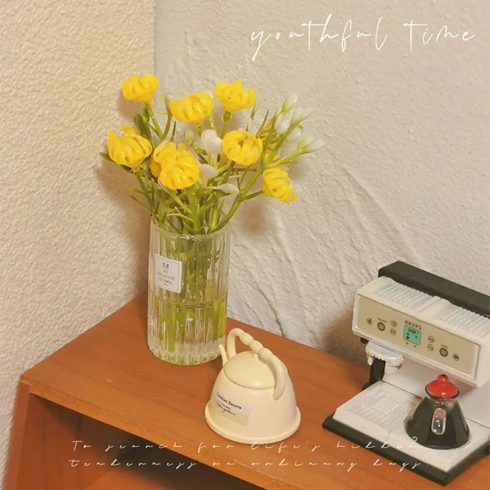 新しい 1:12 ドールハウスミニチュアテーブル花 4 スタイルミニ緑盆栽モデルデスクトップ車両搭載装飾品家の装飾