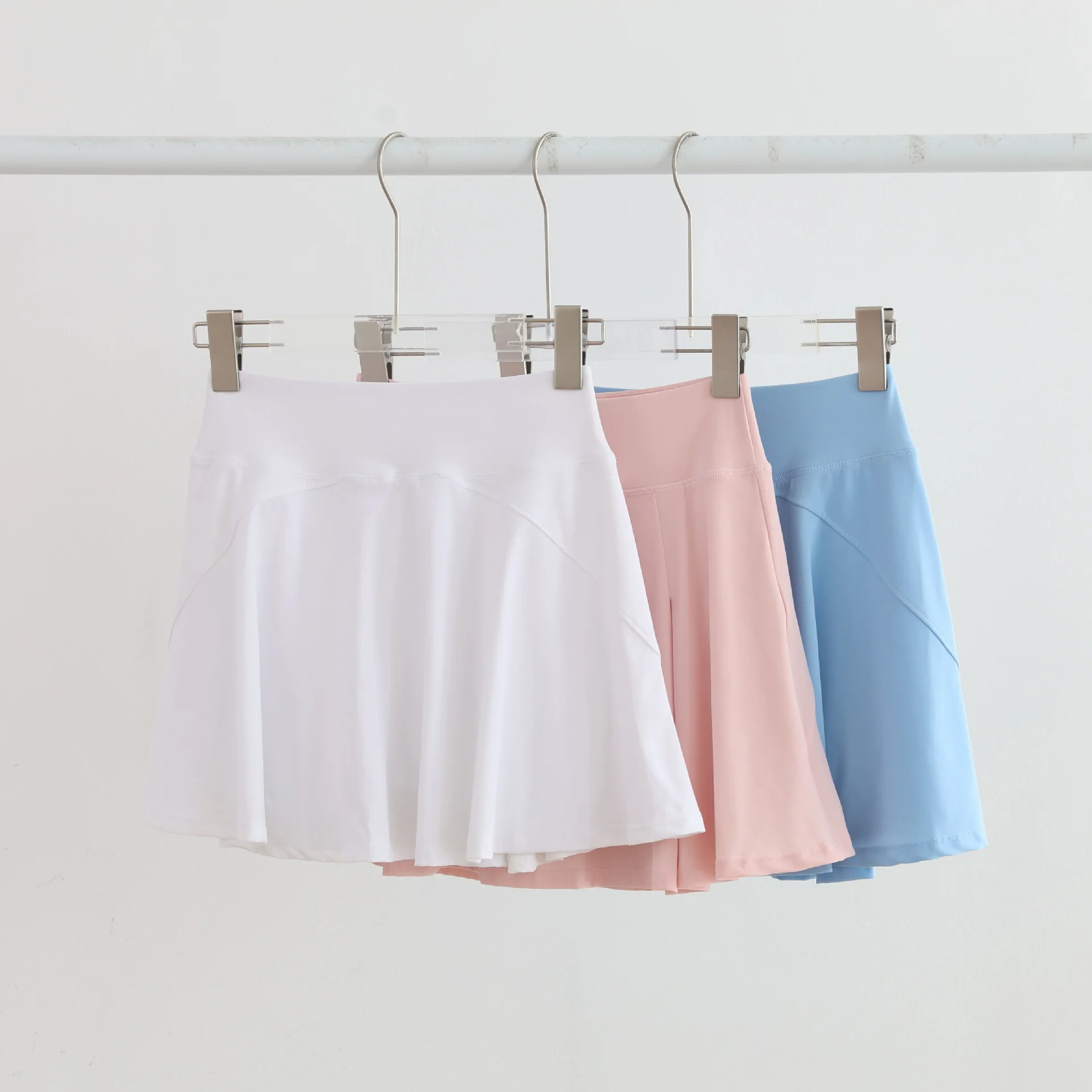 Badminton Sports Short Skirt 2026 Women's New Summer High Beauty Yoga Tennis Anti Walking Light Speed Dry A-line Sports Skorts