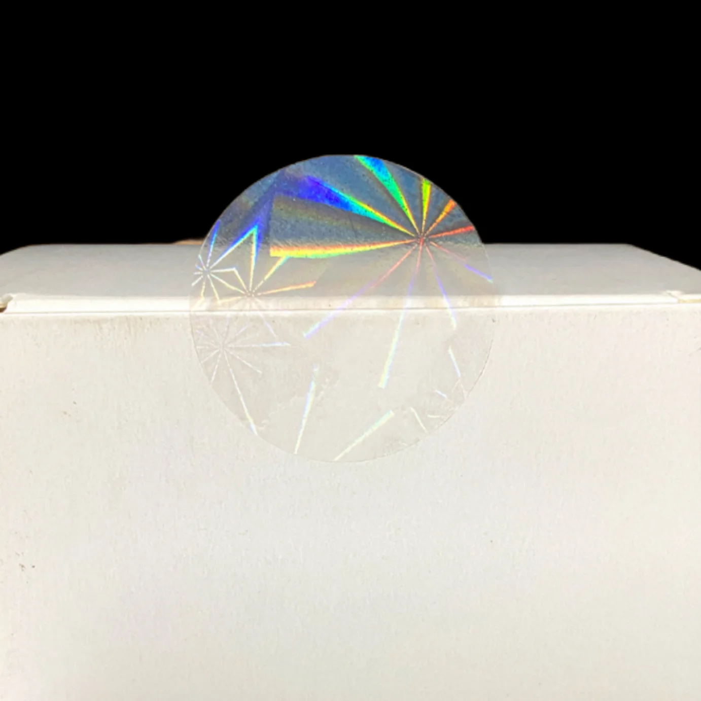 500/1000 Stück transparente Laser-Schneeflockenfolie, selbstklebende Siegel, Aufkleber für Geschenkbox, Paketversiegelung, Hochzeitsfeier-Einladung – Detail 3