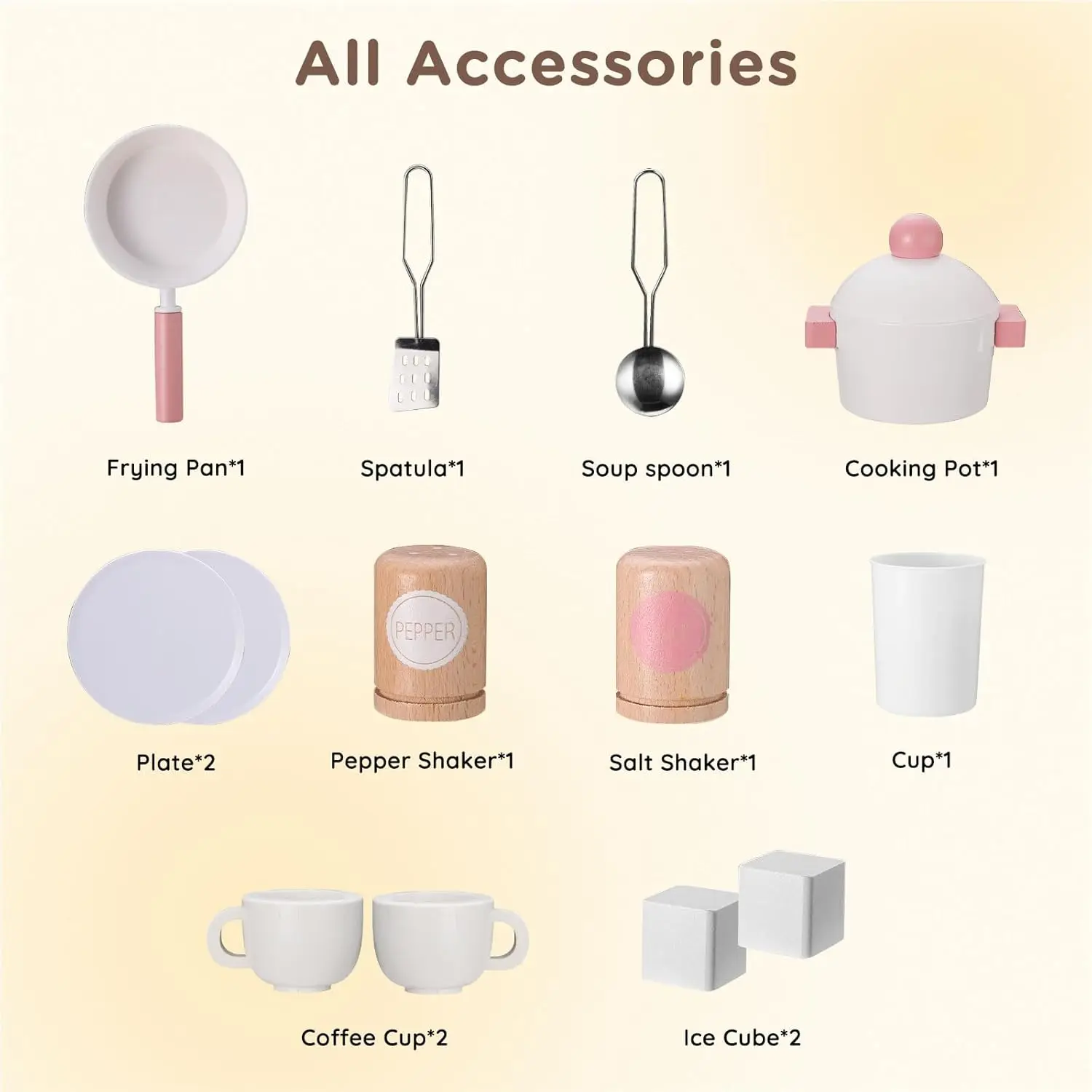 ห้องครัวของเล่นสำหรับเด็ก, ชุดของเล่นครัวไม้พร้อมไฟและเสียง, เครื่องทำน้ำแข็ง, เตาอบและอ่างล้างจาน, ห้องครัวของเล่นสไตล์บ้านทันสมัย, ของขวัญ