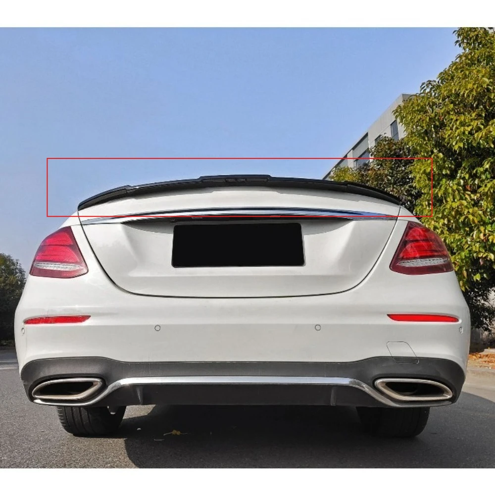 

For Mercedes Benz E Class W213 2016-2023 AMG Style Rear Trunk Spoiler Wing Gloss Black Exterior Modification Accessories