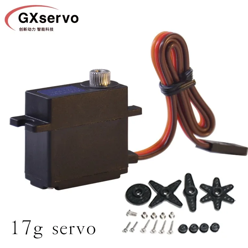 

GXservo 17g цифровой сервопривод с металлической шестерней 180 градусов 1:18 1:12 для радиоуправляемого автомобиля лодки грузовика авиасамолета робота направленной системы управления