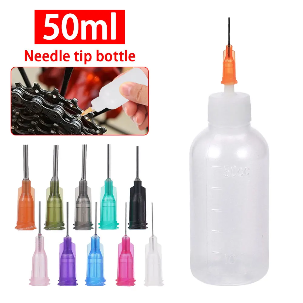 Botella de Alcohol con flujo de colofonia de plástico, e-líquido vacío, 30/50ml, para dispensador de colofonia, pasta fundente de soldadura + 11 agujas, piezas de herramientas
