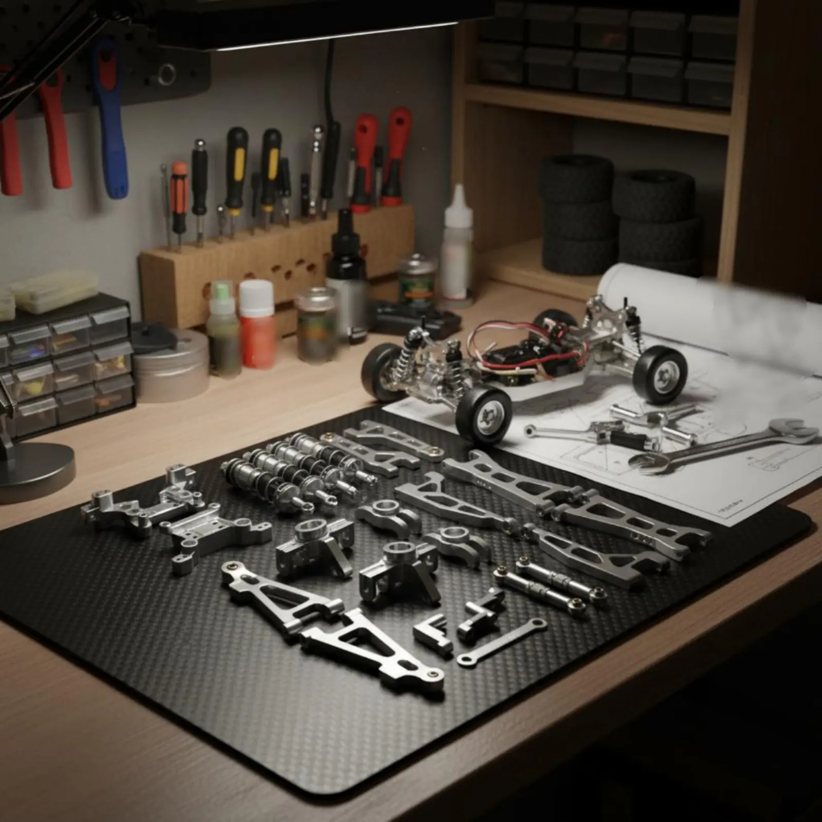 rc-car-metal-modification-kit-upgraded-1-16-scale-car-modification-kit-aluminum-alloy-swing-arm-set-easy-installation