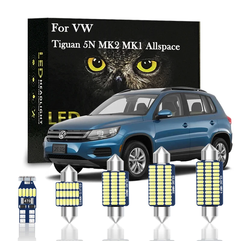 Canbus For Volkswagen VW Tiguan 5N MK2 MK1 Allspace 2008 2010 2013 2015 2017 2019 2020 Accessories Indoor Lights LED Kit