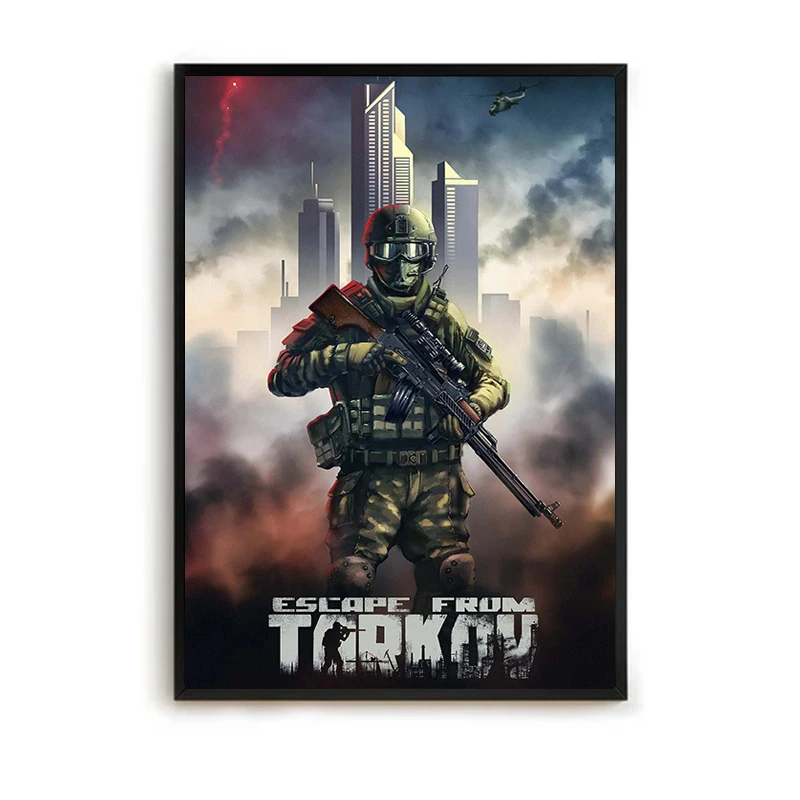 Escape From Tarkov Decorative Prints Wall Painting Video Game Poster Decoration Pictures Room Wall Decor Gamer Home Decorations