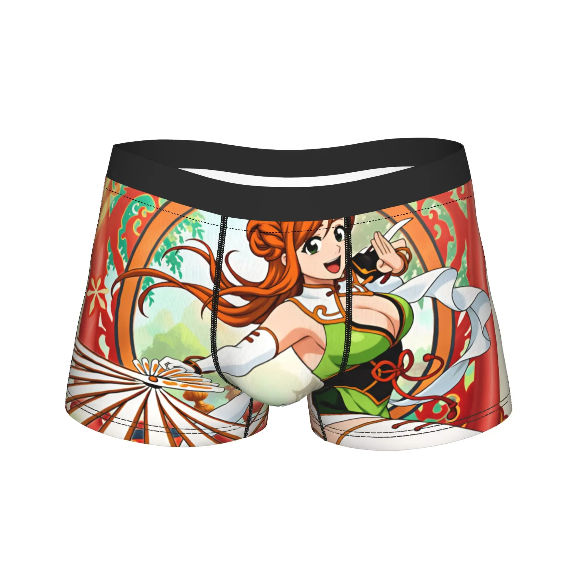 Bleached Inoue Orihime Chinese Style Underwear  Men Shorts Briefs Classic Trunk Trenky Printed Oversize Underpants