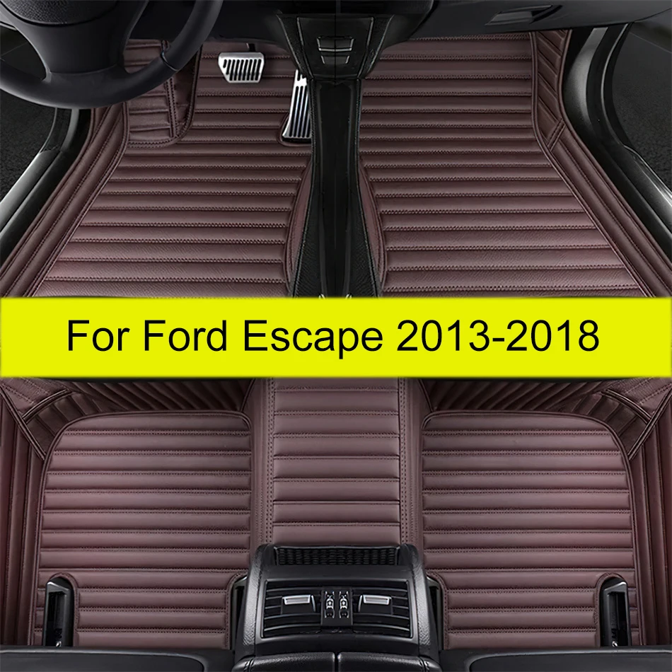 

Автомобильные коврики для Ford Escape 2018 2017 2016 2015 2014 2013, аксессуары для салона автомобиля, Стайлинг, водонепроницаемый кожаный ковер