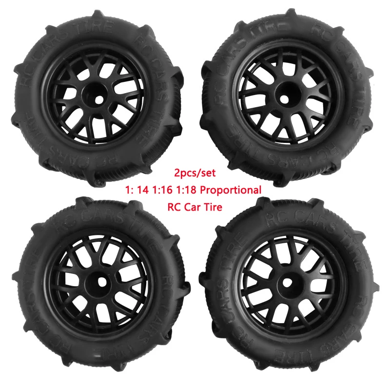 1: 14 1:16 1:18 Proportional Remote-controlled Car Tire 16101/16207/144001/16889 Racing Drift Tires Suitable For 12MM Connectors