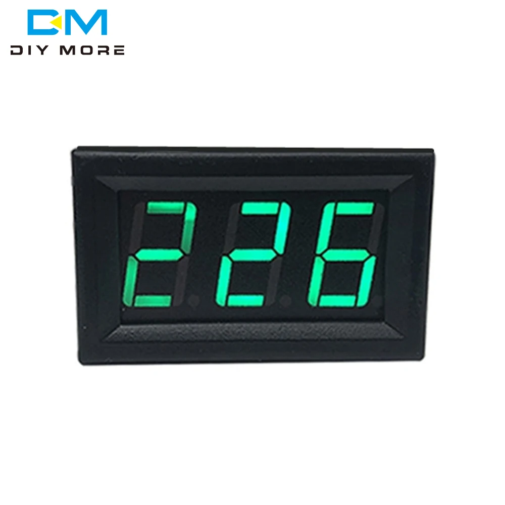 AC 30-500V AC Voltmeter Utility 220V Three-phase 380V Universal LED Digital Display Two-wire Digital Meter Heads