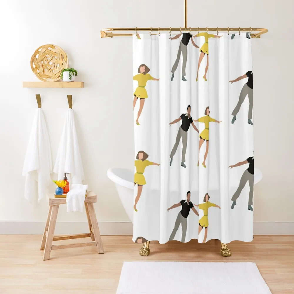

White Christmas Shower Curtain Window Anti-Mold Waterproof Shower Shower Bath For Bathroom Curtain
