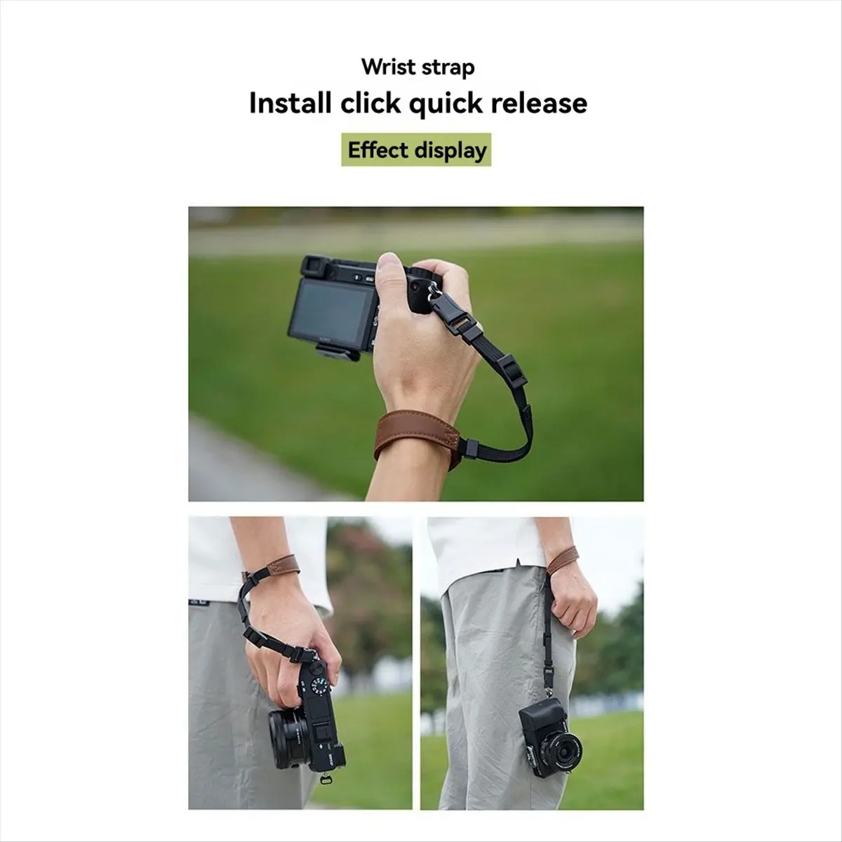 ABAN Quick Release Camera Connector Buckle Shoulder Strap Neck Wrist for SLR