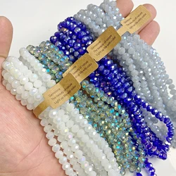 5x8 4x6mm Rondelle Austrian crystal beads Glass Loose Colorful Beads for Jewelry Making Accessories Handmade Wholesale