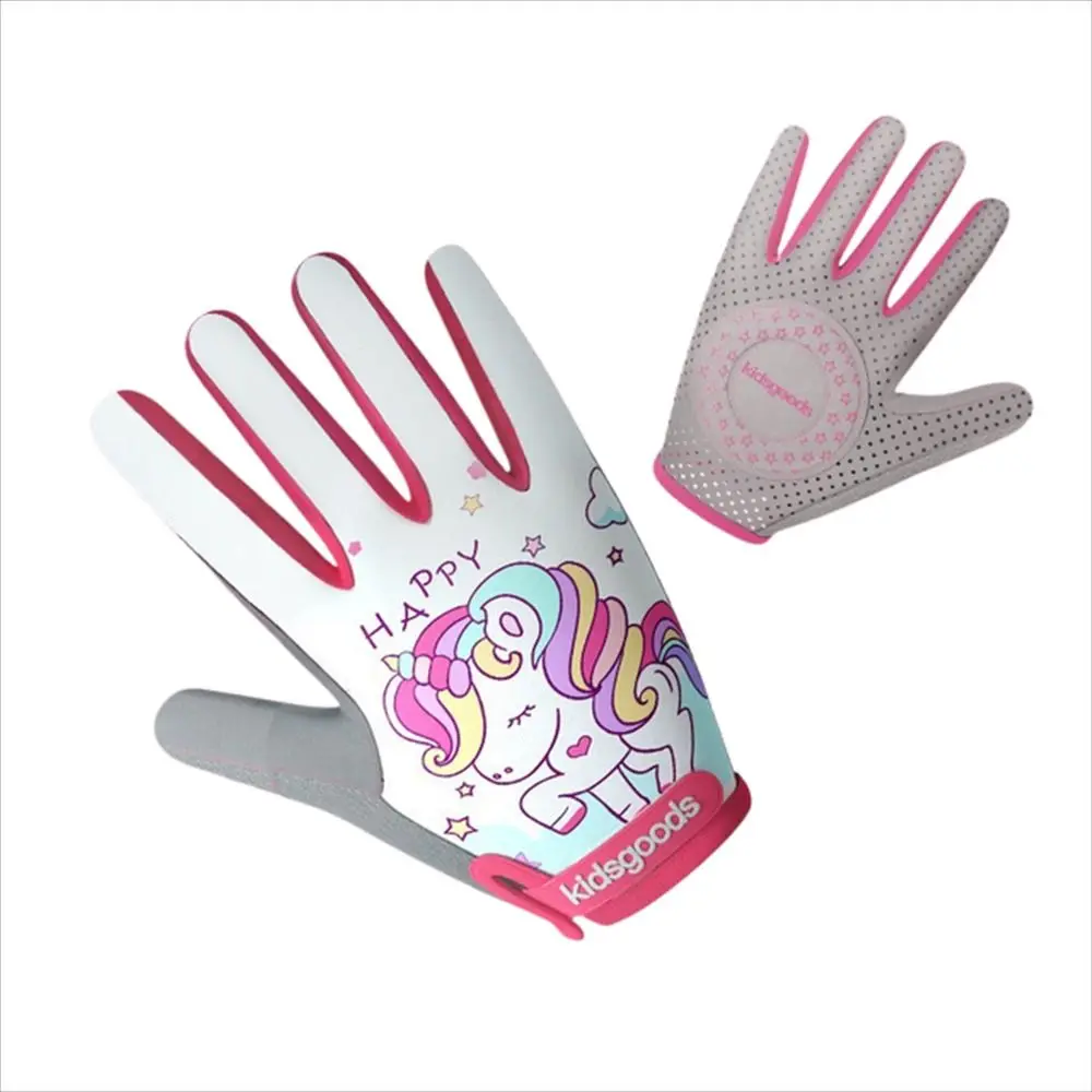 

Cartoon Shock Absorption Children Boys and Girls Safe Skate Half Finger Gloves Sports Gloves Bicycle Gloves Kids Cycling Gloves