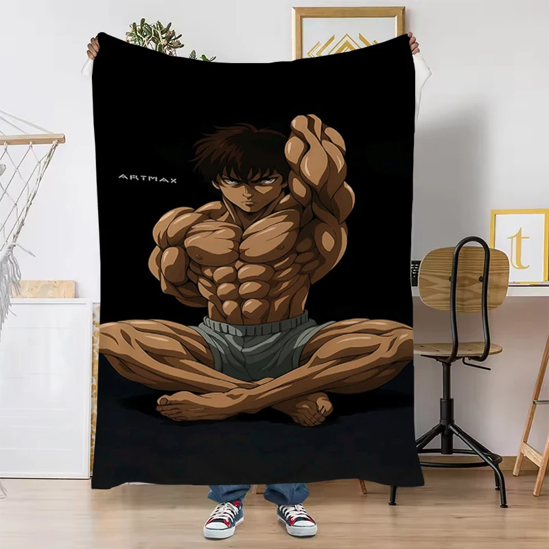 

Anime Baki H-Hanmas Throw Blanket Decorative Sofa Blankets Soft Plaid With Print King Lid Catnap Office Throws for Lounge Downy