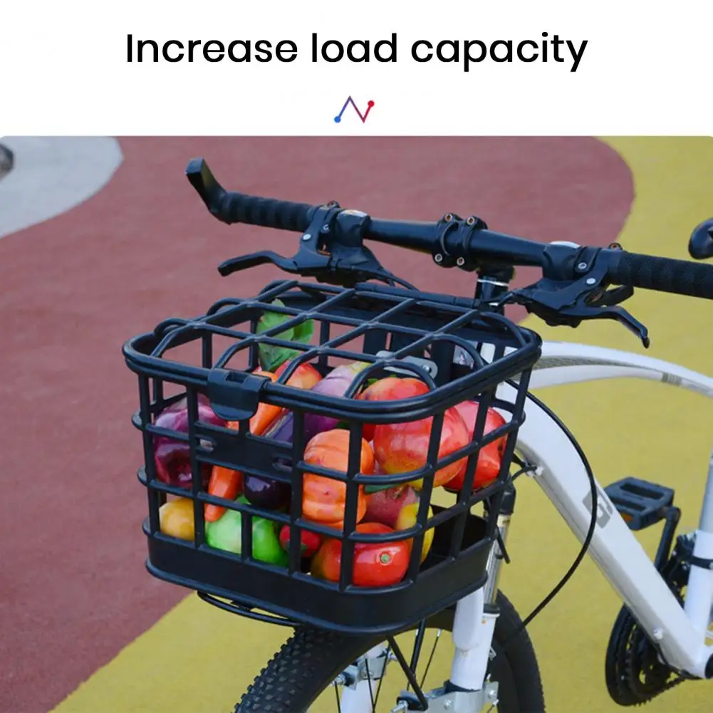 Bicycle Front Basket Large Capacity Strong Load-bearing Easy Installation Scooter Bike Basket Replacement Part Bike Supplies