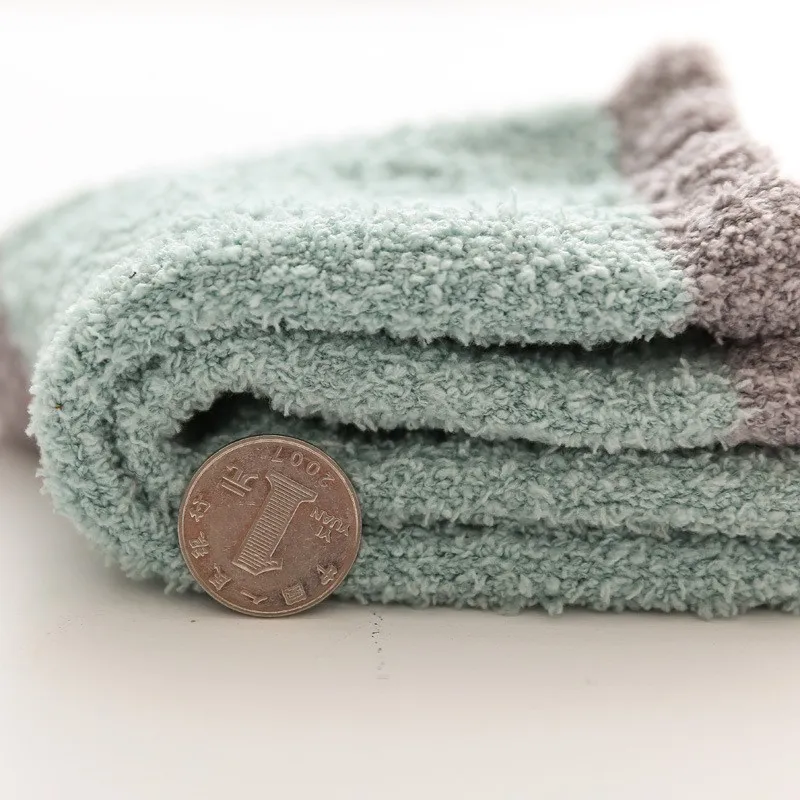 5 paires de chaussettes de sol thermiques épaisses et moelleuses, mi-mollet, bon marché, chaudes et confortables, ensemble de chaussettes de couchage décontractées pour femmes, 2025