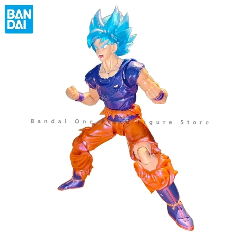 Auf Lager Original SHF Bandai Super Saiyajin Gott Son Goku SSGSS Kaio-ken JUMP V30TH Dragon Ball Action Figur Spielzeug Geschenk modell Hobby