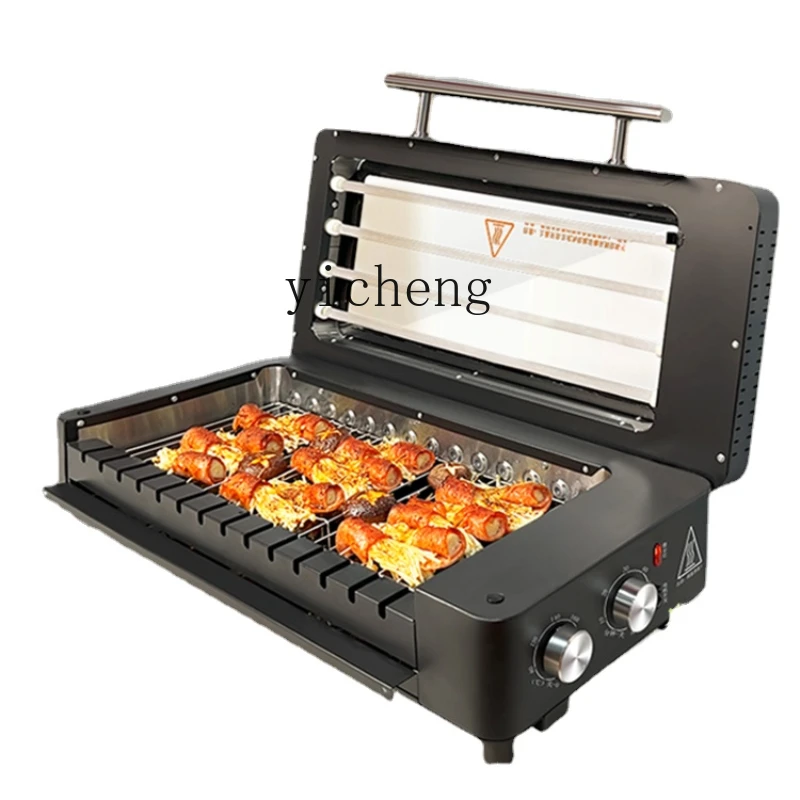 Xl Electric Barbecue Grill Smokeless Electric Oven Automatic Rotating Mutton Skewers Skewers Machine