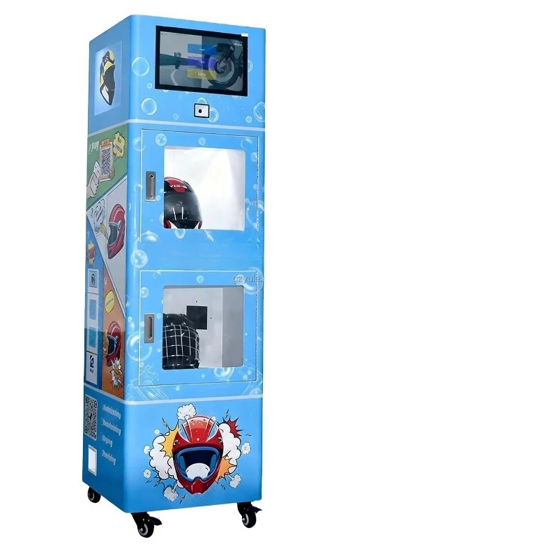 Commercial Helmet Cleaning Vending Machine Built In Payment System Self Service Helmet Cleaner