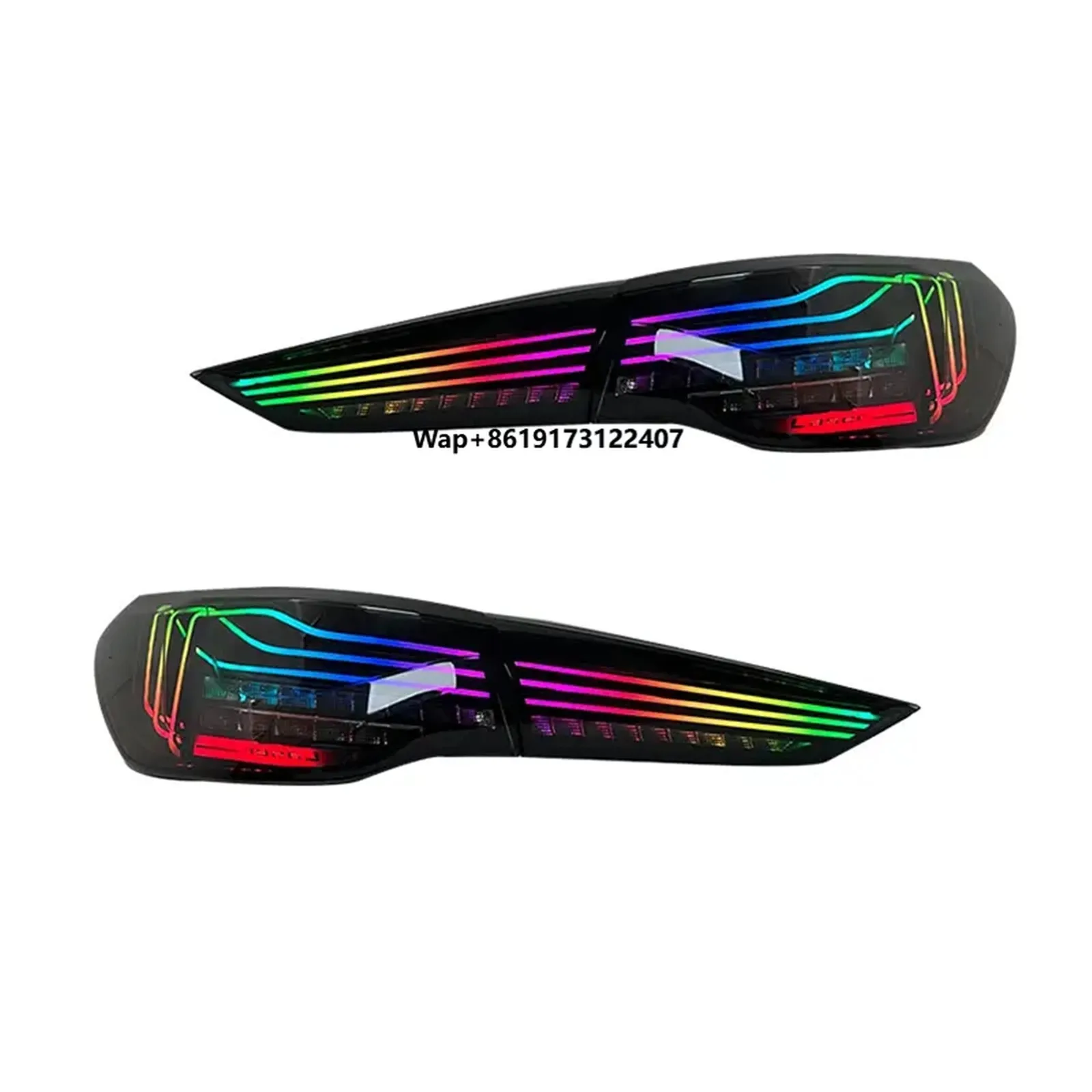 

Pair Style CSL RGB Taillight Assembly for 4 Series M4 G22 G82 2020-2022 Rear Lamp Tail Lights Car Auto Parts