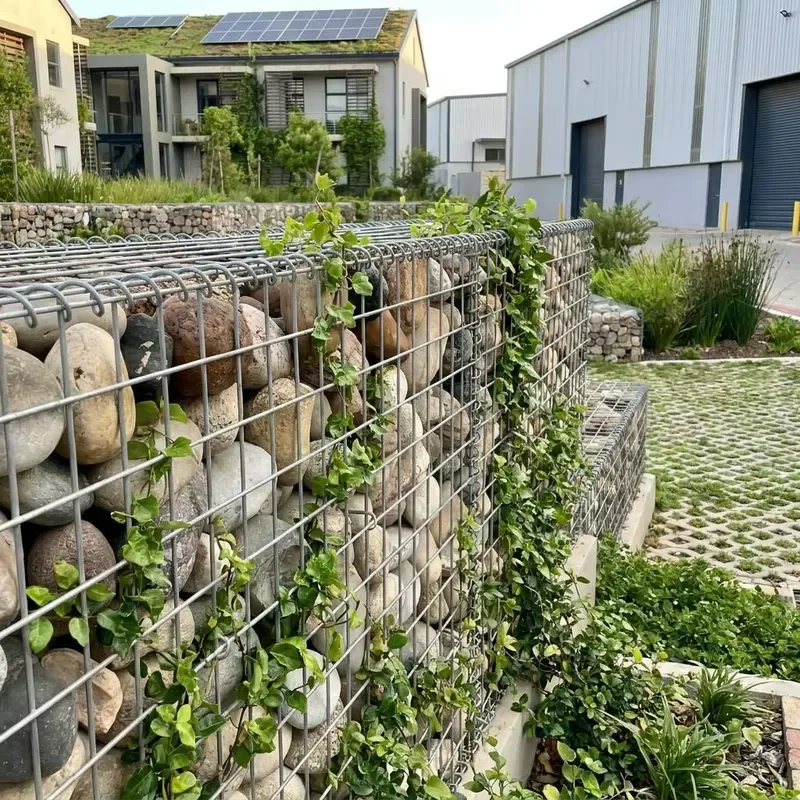 Durable Outdoor Decorative Garden Landscape Galvanized Wire Mesh Stone Cage Retaining Wall Stone Fence Welded Gabion Mesh