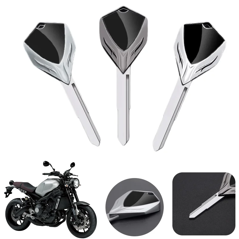 Stainless Steel Uncut Blank Motorcycle Key Accessories For Yamaha MT-07 MT-09 XSR900 YZF-R1 YZF-R6 XJ6 FZ-07 FZ-09 TMAX 530 560
