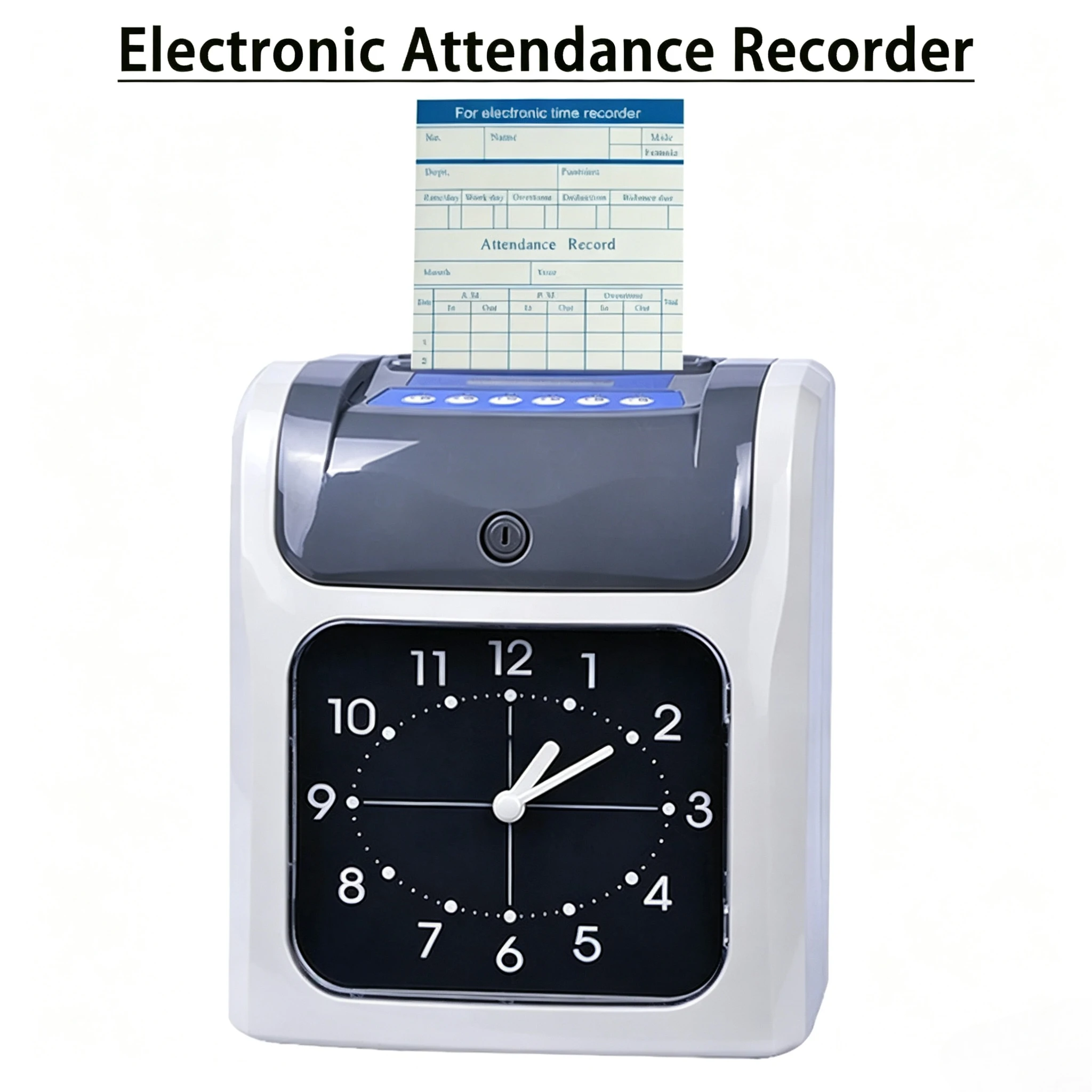 Electronic Time Recorder Employee Time Recording Attendance Machine Time Clock Recorder